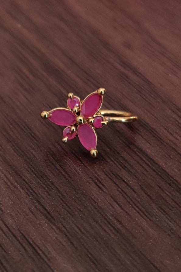 Pink Stone Designer Nosepin